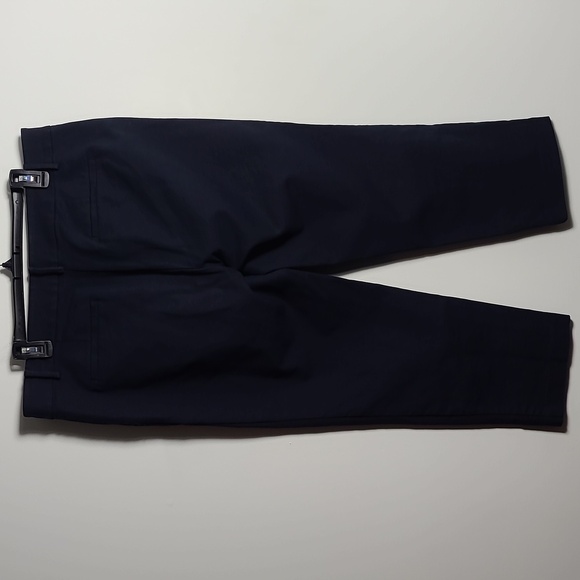 LOFT The Riviera Slim Cropped Pant in Navy Blue Size 14 - Picture 9 of 14